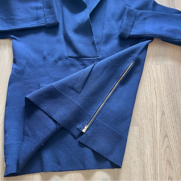 J.Crew Collection Cowl neck Side Zip Pull Over Merino Wool Sweater Sz: S - Picture 10 of 14